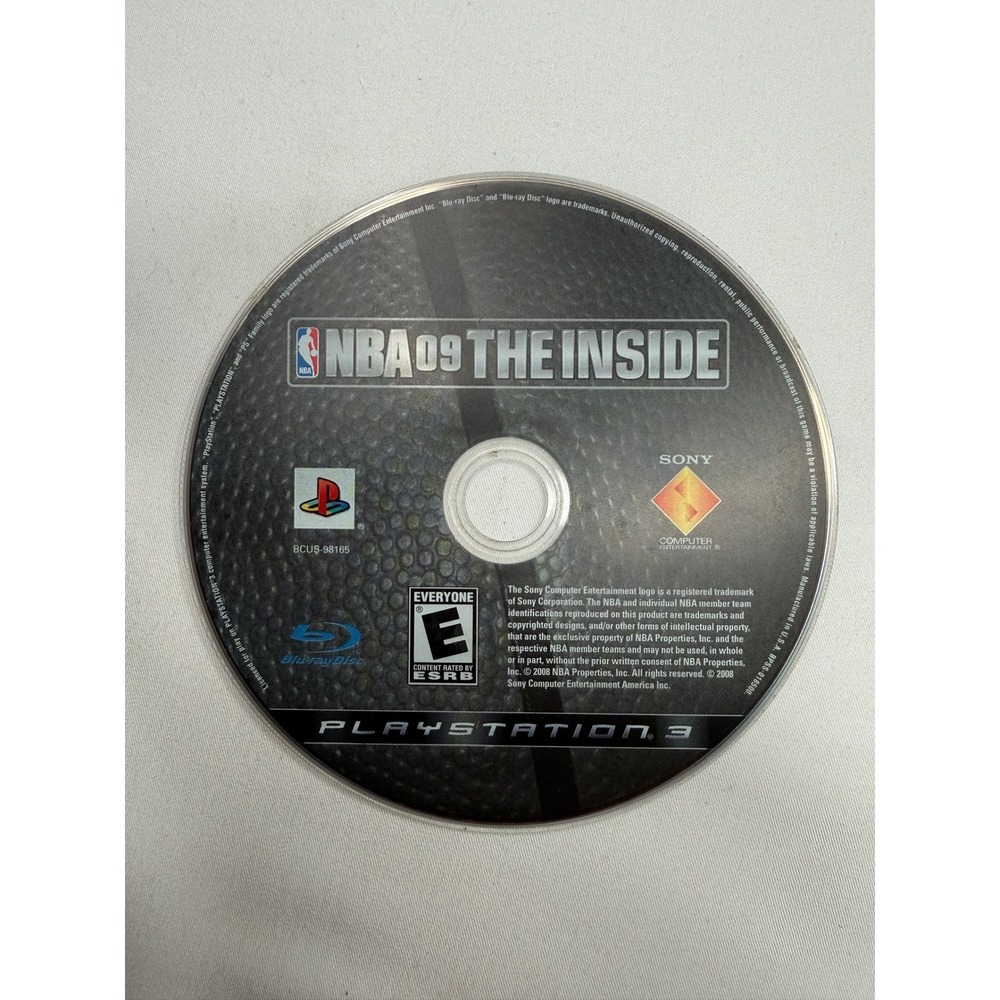 NBA 09 The Inside Sony PlayStation 3 PS3 Game Disc Only